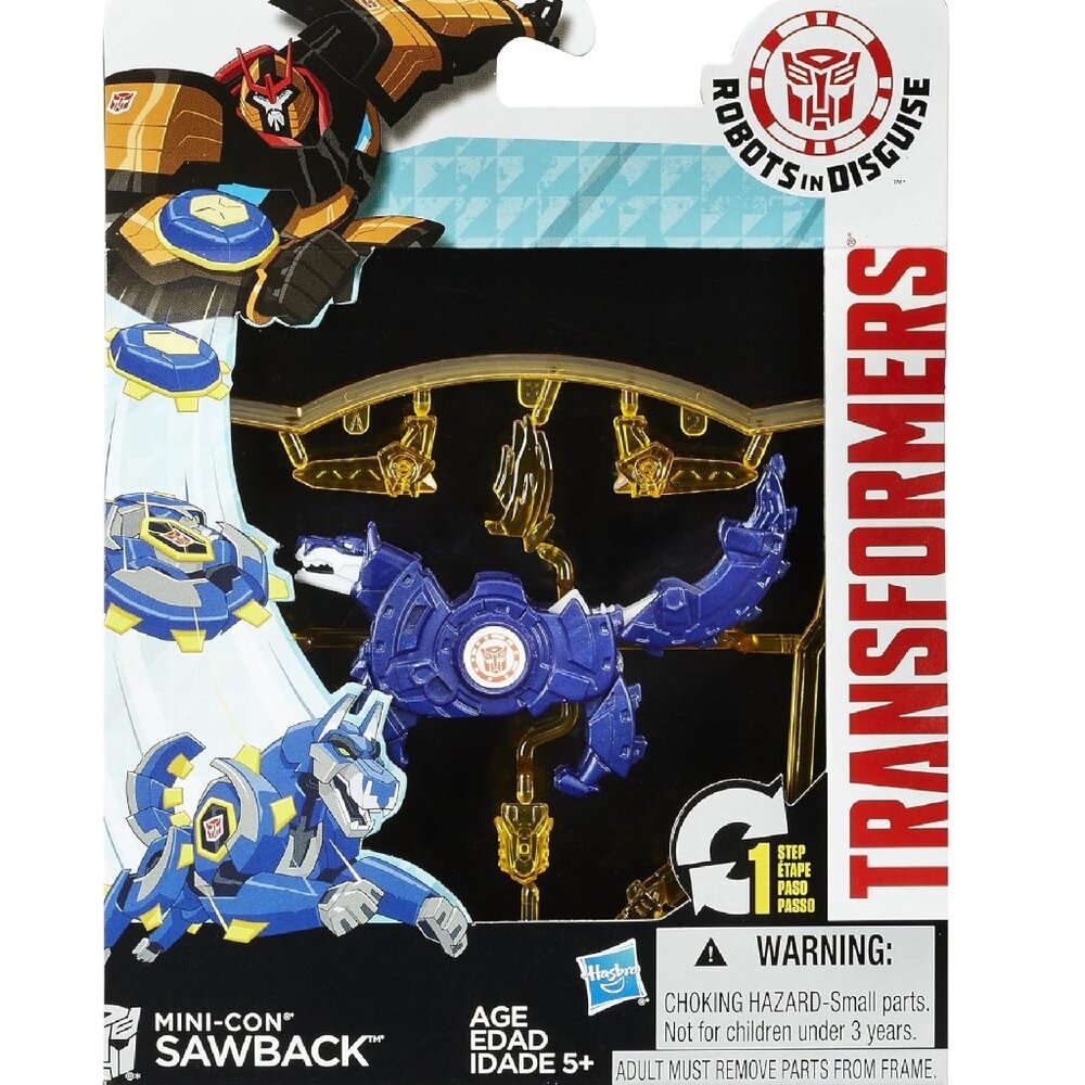 Transformers RID Robots in Disguise Mini-Con SAWBACK Action Figure 2014 NIP